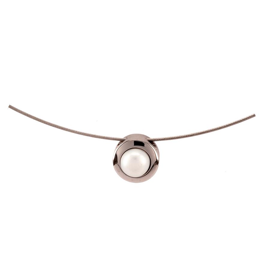 Colgante acero perla 9mm | SE-AN836 | ERNSTES DESIGN