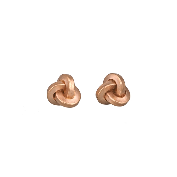 Pendientes OLIVER SCHMITD con forma de nudo de oro rosa de 18kts | OS-406.RG